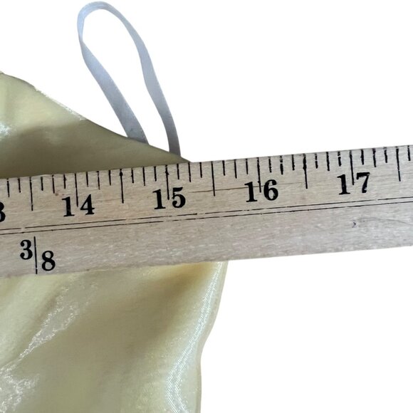 Jessica McClintock Gunne Sax Fairy-Tale Strapless Yellow Gown Prom Ball Formal 8 - Picture 7 of 10